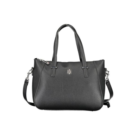 Tommy Hilfiger Black Polyurethane Handbag